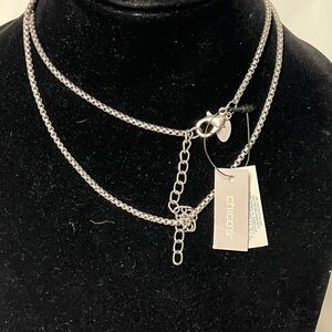 Chico's Chic Silver Chain Necklace